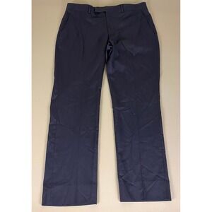 Kenneth Cole Reaction Dress Pants‎ Men's Size 36x32 Blue Polyester Blend
